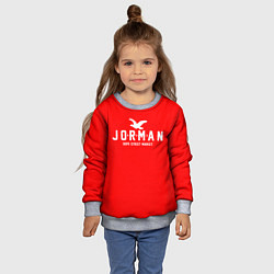 Свитшот детский Узор Red Jorman Air Dope Street Market, цвет: 3D-меланж — фото 2