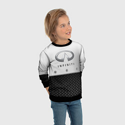 Свитшот детский Infiniti сталь, цвет: 3D-черный — фото 2