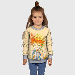 Свитшот детский Позитивная Эмма, цвет: 3D-меланж — фото 2