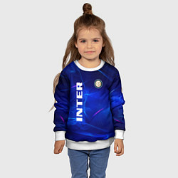 Свитшот детский Inter abstraction, цвет: 3D-белый — фото 2