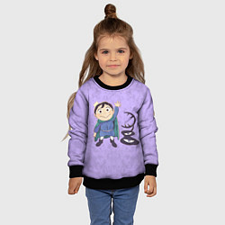 Свитшот детский Ousama Ranking Bojji, цвет: 3D-черный — фото 2