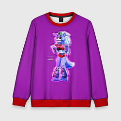 Свитшот детский Five Nights at Freddys: Security Breach Волчица Ро, цвет: 3D-красный