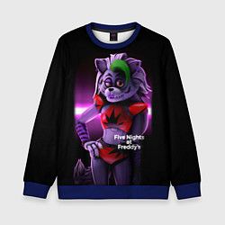 Свитшот детский Five Nights at Freddys: Security Breach Волчица Ро, цвет: 3D-синий