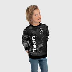 Свитшот детский OPEL ОПЕЛЬ СЕРЫЙ ФОН, цвет: 3D-черный — фото 2