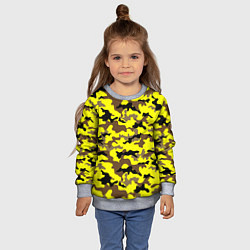 Свитшот детский Камуфляж Жёлто-Коричневый, цвет: 3D-меланж — фото 2