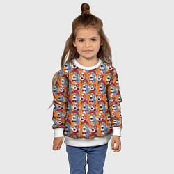 Свитшот детский Собаки Бассет-Хаунд, цвет: 3D-белый — фото 2