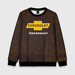 Свитшот детский ШЕВРОЛЕ Chevrolet Графика, цвет: 3D-черный