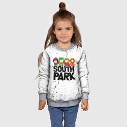 Свитшот детский Южный парк мультфильм - персонажи South Park, цвет: 3D-меланж — фото 2