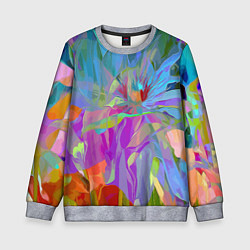 Свитшот детский Abstract color pattern Summer 2022, цвет: 3D-меланж