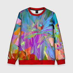 Свитшот детский Abstract color pattern Summer 2022, цвет: 3D-красный