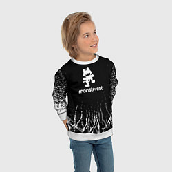 Свитшот детский Monstercat, цвет: 3D-белый — фото 2