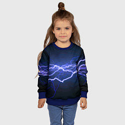 Свитшот детский Lightning Fashion 2025 Neon, цвет: 3D-синий — фото 2