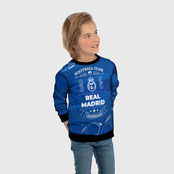 Свитшот детский Real Madrid FC 1, цвет: 3D-черный — фото 2