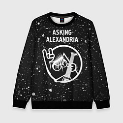 Свитшот детский Asking Alexandria - КОТ - Краска, цвет: 3D-черный