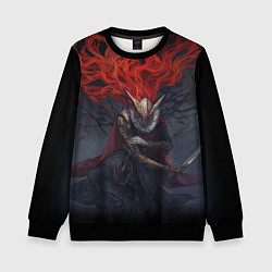 Свитшот детский ELDEN RING МАЛЕНИЯ MALENIA, цвет: 3D-черный