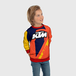 Свитшот детский KTM VINTAGE SPORTWEAR, цвет: 3D-красный — фото 2