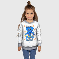 Свитшот детский POPPY PLAYTIME - KISSY MISSY КИССИ МИССИ, цвет: 3D-меланж — фото 2