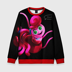 Свитшот детский POPPY PLAYTIME - Mommy long legs Мама длинные ноги, цвет: 3D-красный