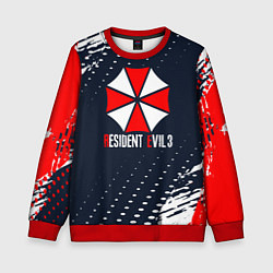 Свитшот детский Umbrella Corporation Resident Evil Краски, цвет: 3D-красный