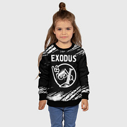 Свитшот детский Exodus КОТ Краски, цвет: 3D-черный — фото 2