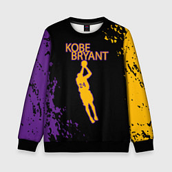 Свитшот детский Kobe Bryant Баскетболист 24, цвет: 3D-черный