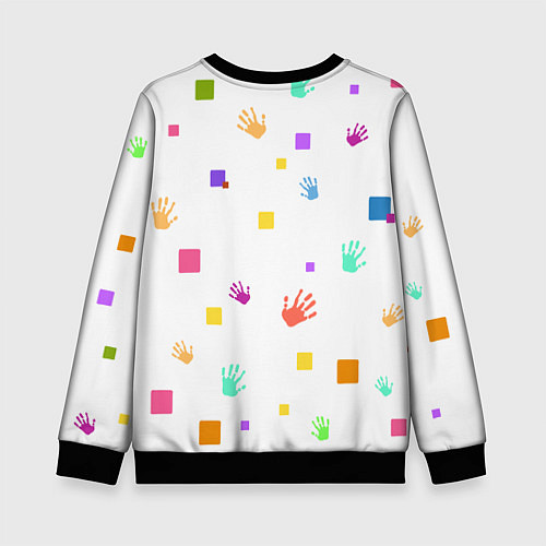 Детский свитшот Мама длинные ноги / 3D-Черный – фото 2