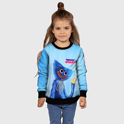 Свитшот детский Скромный Хаги Ваги, цвет: 3D-черный — фото 2