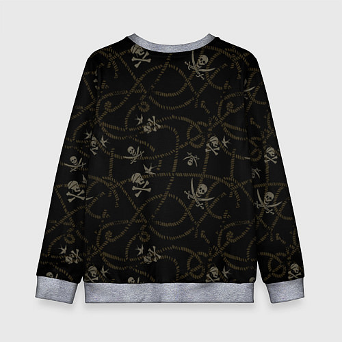Детский свитшот Пираты Карибского моря Паттерн / 3D-Меланж – фото 2