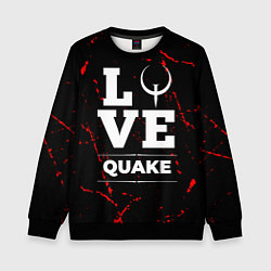 Свитшот детский Quake Love Классика, цвет: 3D-черный
