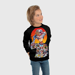 Свитшот детский ВАН ПИС АРКИ В ЛУФФИ ONE PIECE, цвет: 3D-черный — фото 2