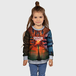 Свитшот детский Stranger Things 4 Измерения, цвет: 3D-меланж — фото 2