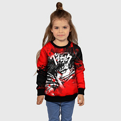 Свитшот детский БЕРСЕРК - BERSERK БРЫЗГИ, цвет: 3D-черный — фото 2