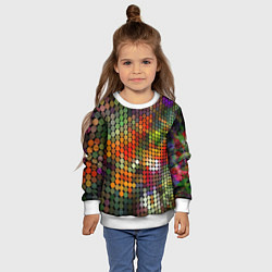 Свитшот детский Диско шар, цвет: 3D-белый — фото 2