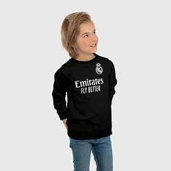 Свитшот детский Real Madrid Vinicius Jr Реал Мадрид Винисиус, цвет: 3D-черный — фото 2
