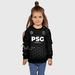 Свитшот детский PSG Champions Uniform, цвет: 3D-черный — фото 2