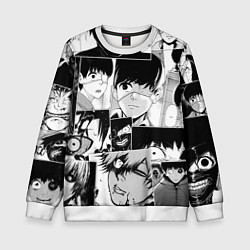 Детский свитшот Токийский гуль паттерн