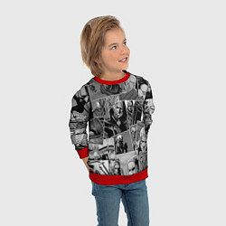 Свитшот детский Ведьмак комикс, цвет: 3D-красный — фото 2
