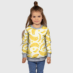 Свитшот детский Банановый Рай Лета, цвет: 3D-меланж — фото 2