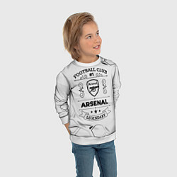 Свитшот детский Arsenal Football Club Number 1 Legendary, цвет: 3D-белый — фото 2