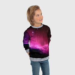 Свитшот детский Night Nebula, цвет: 3D-меланж — фото 2