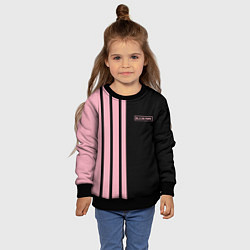 Свитшот детский BLACKPINK HALF BLACK-PINK MINI LOGO, цвет: 3D-черный — фото 2