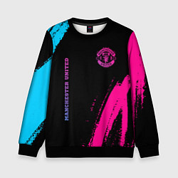 Детский свитшот Manchester United Neon Gradient