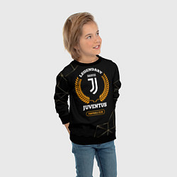 Свитшот детский Лого Juventus и надпись Legendary Football Club на, цвет: 3D-черный — фото 2