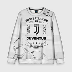 Свитшот детский Juventus Football Club Number 1 Legendary, цвет: 3D-белый