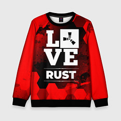 Свитшот детский Rust Love Классика, цвет: 3D-черный