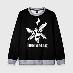 Свитшот детский Linkin Park белый, цвет: 3D-меланж