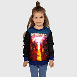 Свитшот детский Stigmata альбом, цвет: 3D-синий — фото 2