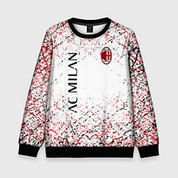 Свитшот детский Ac milan logo, цвет: 3D-черный