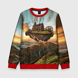 Детский свитшот Горный пейзаж в стиле Стимпанк