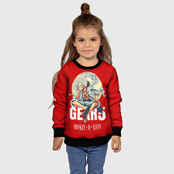 Свитшот детский ЛУФФИ 5 ГИР ONE PIECE На луне, цвет: 3D-черный — фото 2